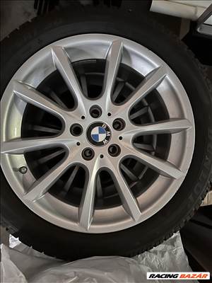  BMW 18" használt (gyári felni) alufelni, rajta 245/45 használt Dunlop téli gumi gumi 