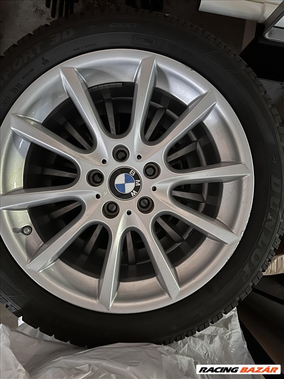  BMW 18" használt (gyári felni) alufelni, rajta 245/45 használt Dunlop téli gumi gumi  2. kép
