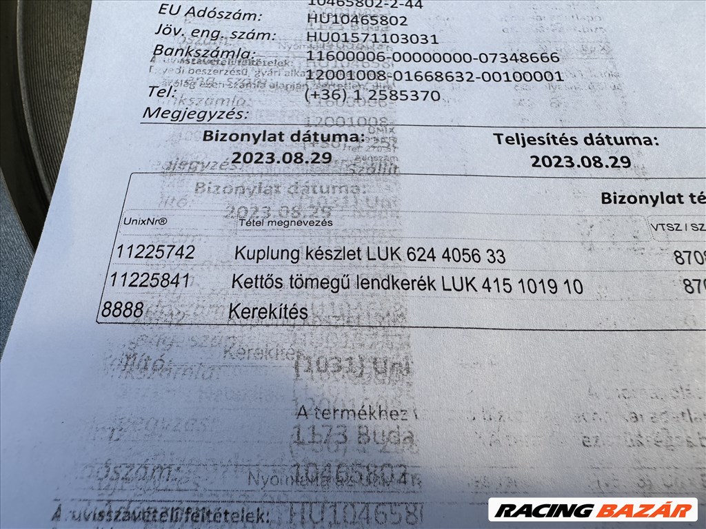 Skoda Octavia IV, Audi A3 (8Y) LUK Kettős tömegű lendkerék - VW 1.5 TSI 415101910 2. kép