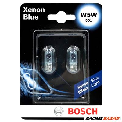 Izzó 12V/5W/2db W5W Xenon blue (jégfehér) Bosch 1987301033