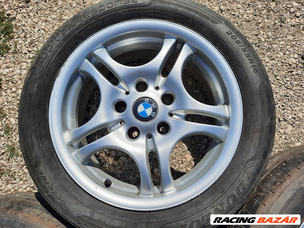  16-os BMW 3 (E90-E91-E92) alufelni:5x120 . 7Jx16 . Et34,  kopott nyári gumi   5. kép