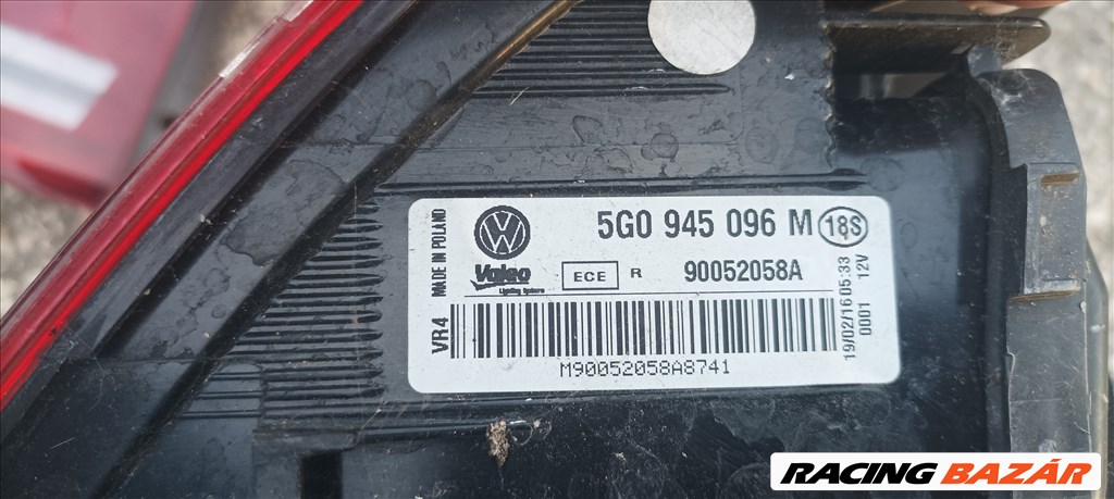 Volkswagen Golf VII jobb hátsó gyári lámpa 5g0945096m 5. kép