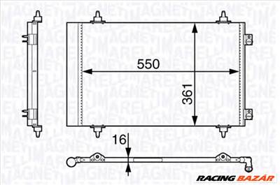 MAGNETI MARELLI 350203710000 - klíma kondenzátor AUDI BMW BUICK CHRYSLER CITROËN DAIHATSU FIAT FORD 