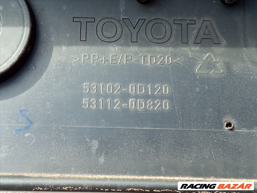 Toyota Yaris II (XP130/XP150) Lökhárító rács 53102-0D120 531020d120 2. kép