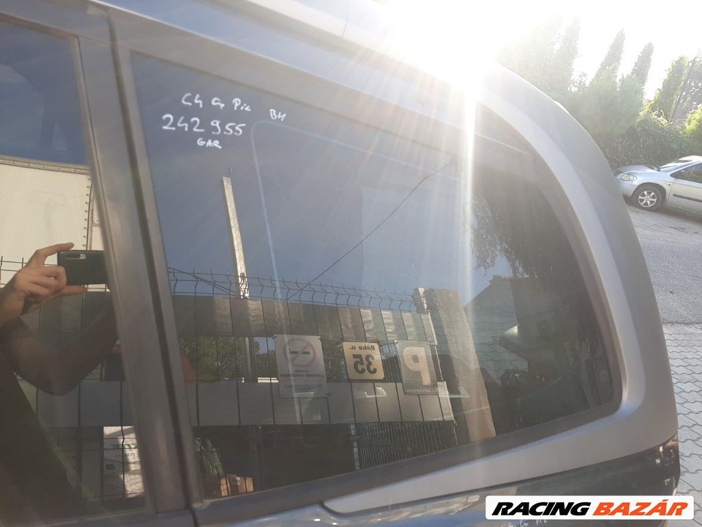 Citroen C4 grand picasso bal hátsó oldalfal üveg (karosszéria oldal üveg) 1. kép