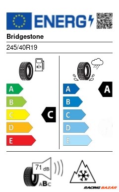 Bridgestone A005 EVO XL 245/40 R19 98Y négyévszakos gumi 2. kép