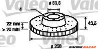 VALEO 186560 - féktárcsa FORD FORD AUSTRALIA MAZDA