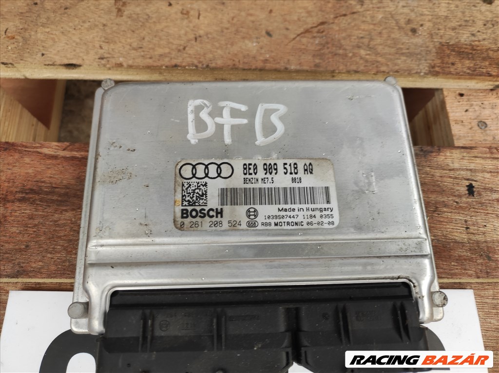 Audi A4 B6,  1.8 T , BFB , motorvezérlő elektronika  8e0909518au 2. kép