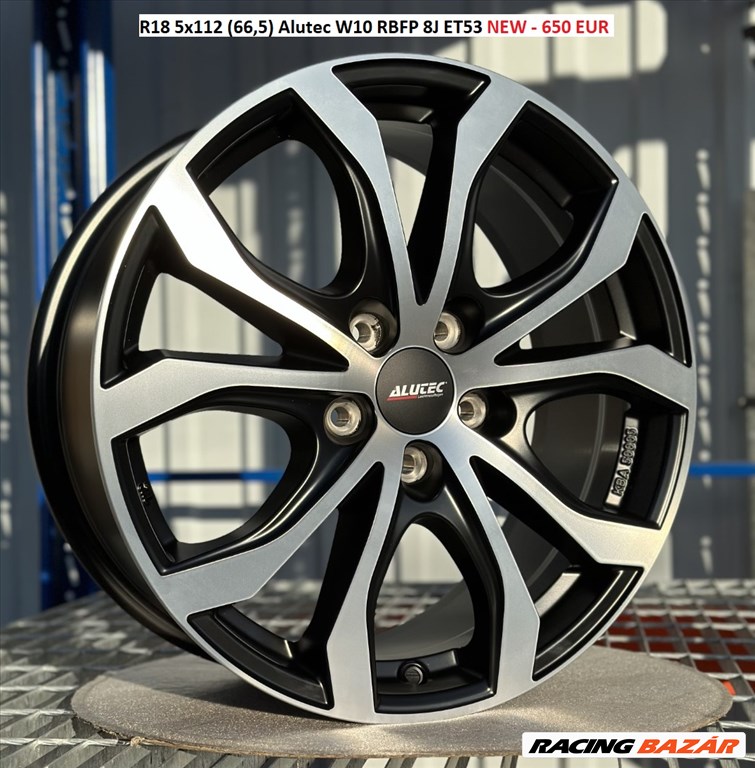 R18 5x112 (66,5) Alutec W10 RBFP 8J ET53  új alufelnik, felnik  1. kép
