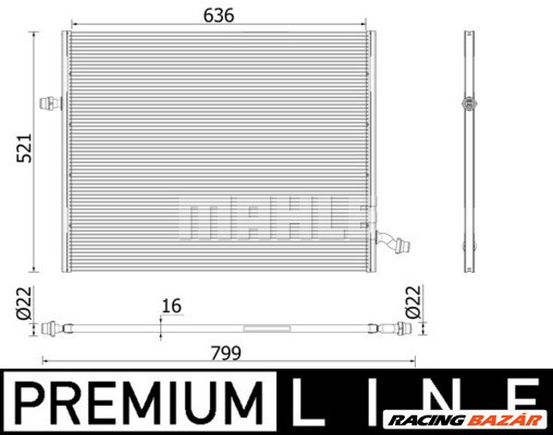 MAHLE CIR 36 000P - Alacsony hőmérséklet érzékelője, töltőlevegő-hűtő MERCEDES-BENZ 1. kép