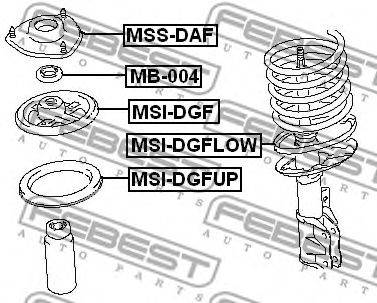 FEBEST MB-004 - Görgőscsapágy, toronycsapágy MITSUBISHI VOLVO