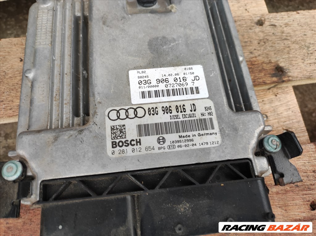 Audi A4 (B6/B7) 2.0 TDI , BRE , motorvezérlő elektronika  03g906016jd 2. kép