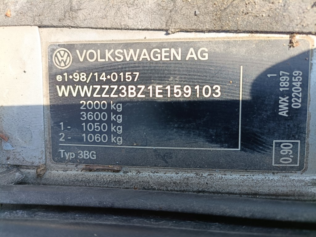 Volkswagen Passat B5 Variant 1.9 TDI motor AWX kóddal, 247613km-el eladó awx19tdi vwpassatb55 10. kép