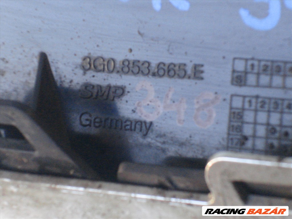 VW Passat B8 Alltrack Bal Ködlámpa rács 3G0853665E 2015-től Hibátlan 5. kép