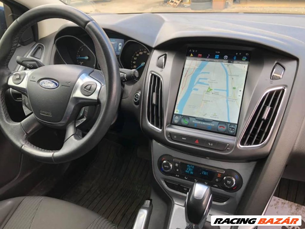 Ford Focus 3 Android CarPlay Tesla Style Multimédia GPS Fejegység Rádió Tolatókamerával 1. kép