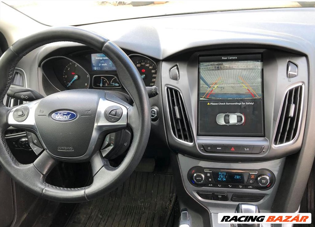 Ford Focus 3 Android CarPlay Tesla Style Multimédia GPS Fejegység Rádió Tolatókamerával 2. kép