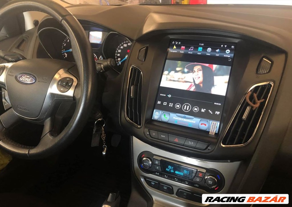 Ford Focus 3 Android CarPlay Tesla Style Multimédia GPS Fejegység Rádió Tolatókamerával 4. kép