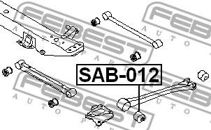FEBEST SAB-012 - Lengőkar szilent SUBARU 1. kép