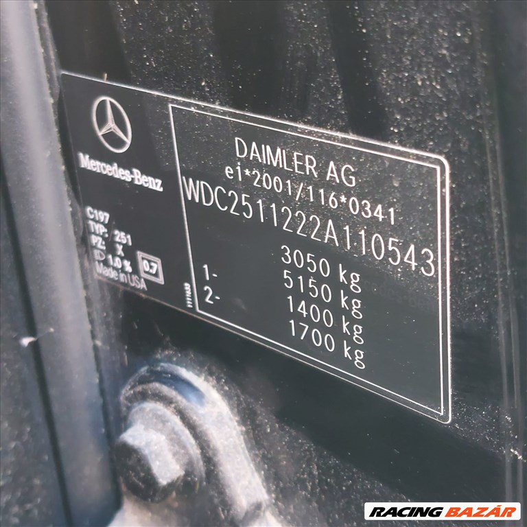 Mercedes R 350 (W251) bontott alkatrészei 2. kép