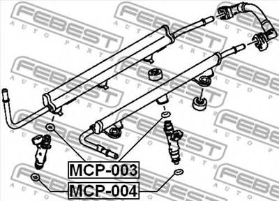 FEBEST MCP-003 - Tömítőgyűrű, fúvóka tartó ACURA AUDI BMW BMW (BRILLIANCE) CADILLAC CHEVROLET CHEVRO