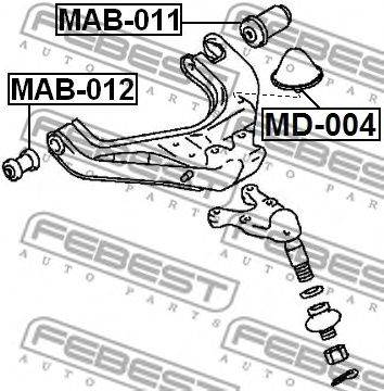 FEBEST MD-004 - lengéscsillapító MITSUBISHI MITSUBISHI (BJC) TOYOTA