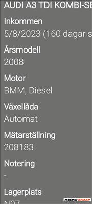 Audi A3 (8P), Volkswagen Golf V, Volkswagen Touran I, Seat León II, Skoda Octavia II motor  bmm20pdtdi140le 20pdtdi8v140le