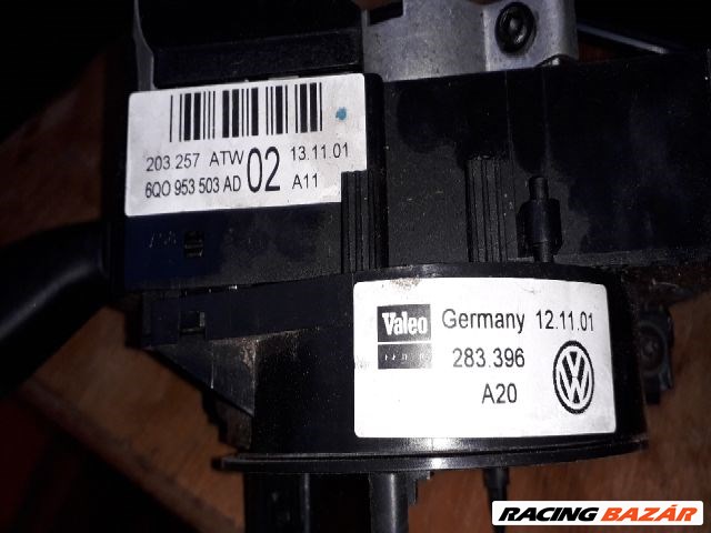 Volkswagen Polo IV Komplett Kormánykapcsoló (Bajuszkapcsoló) 6q0953503 3. kép