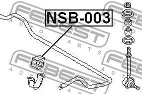 FEBEST NSB-003 - Stabilizátor szilent NISSAN