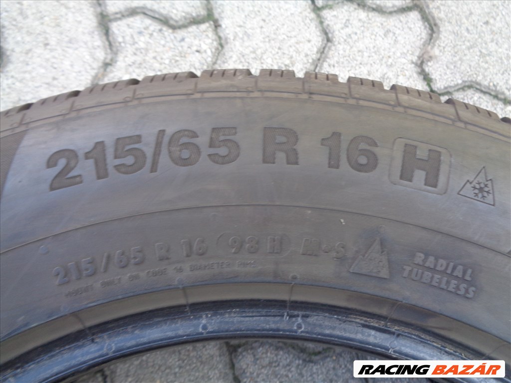 1db Continental 215/65R16 téli gumi 7mm-es mintával jó állapotban eladó 5. kép