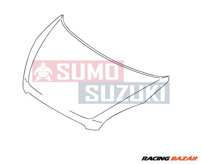 Suzuki Splash Motorháztető 57300-51K00 Indiai gyári termék! 1. kép