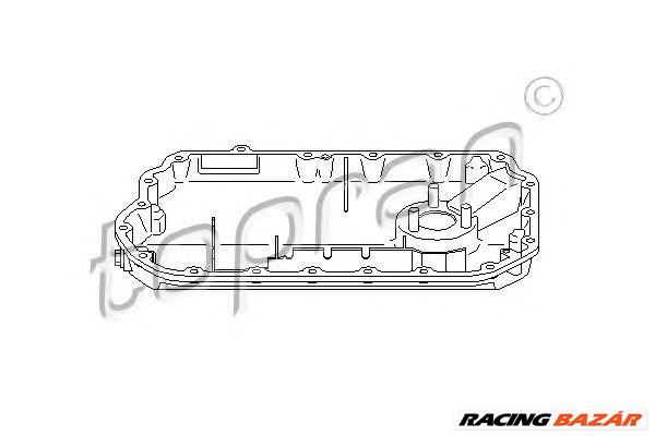 TOPRAN 111 355 - olajteknő AUDI 1. kép