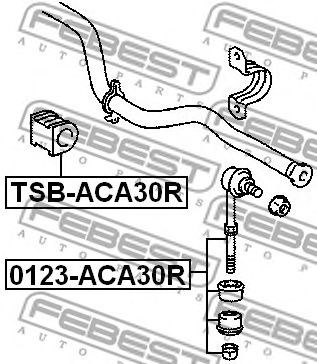 FEBEST TSB-ACA30R - Stabilizátor szilent TOYOTA TOYOTA (FAW) 1. kép