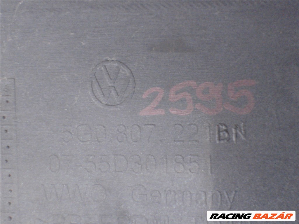 VW Golf 7 mosós első lökhárító 5G0807221 2013-tól Hibátlan 5. kép
