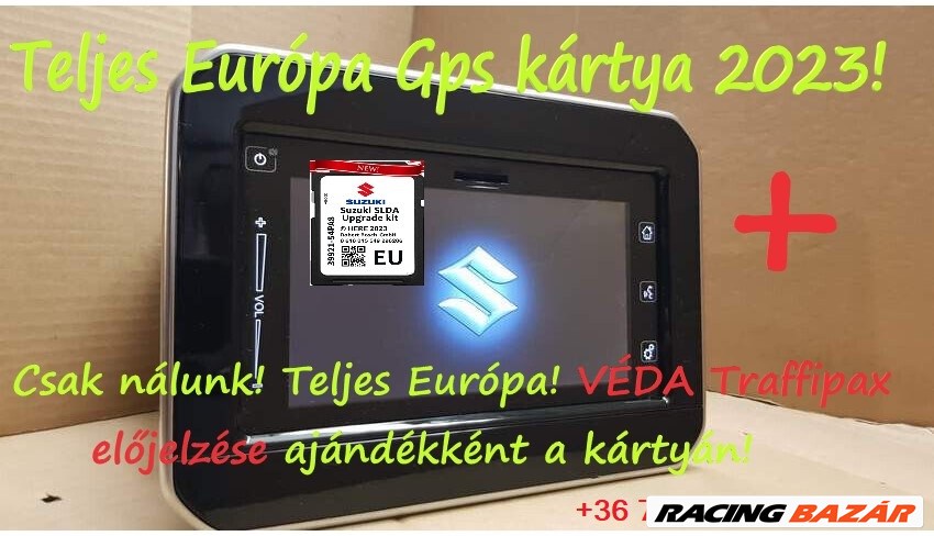 ÚJ! Legfrissebb Suzuki 2023 Teljes Európa Navigáció gyári Gps kártya+Teljes EU traffipax ajándék! 1. kép