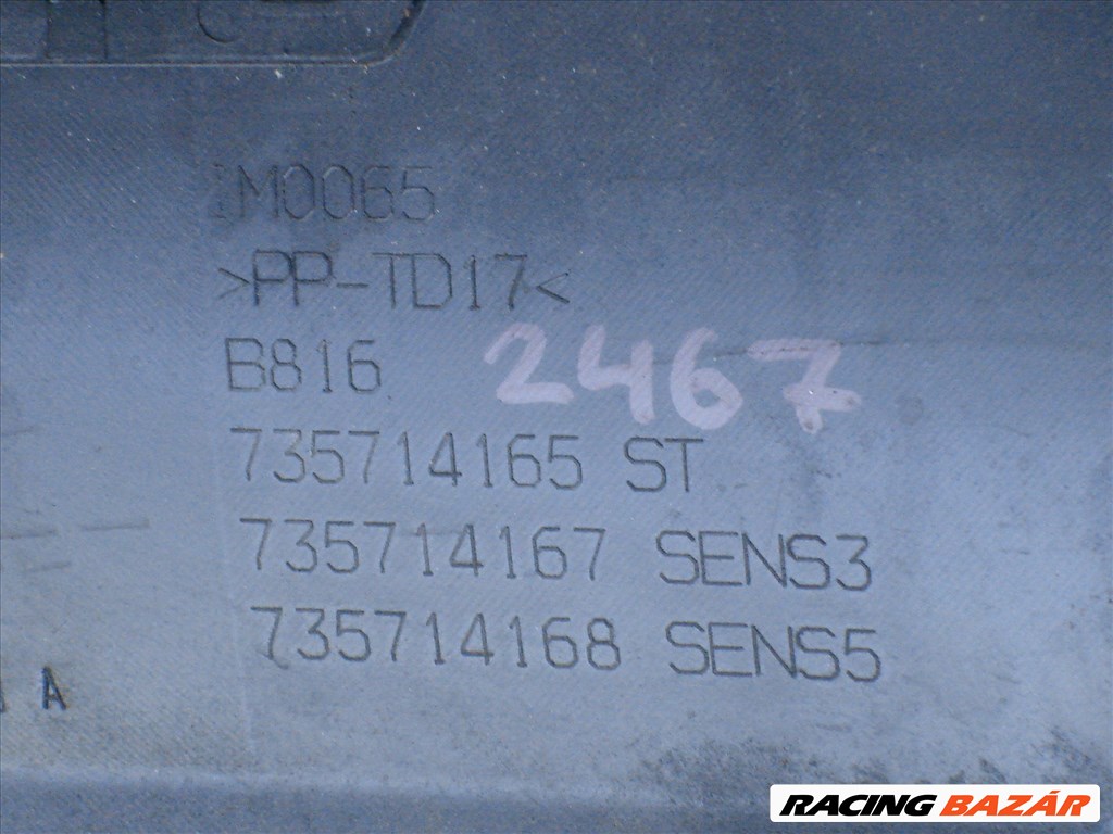 Fiat 500 radaros hátsó lökhárító 735714165ST 2020-tól 5. kép