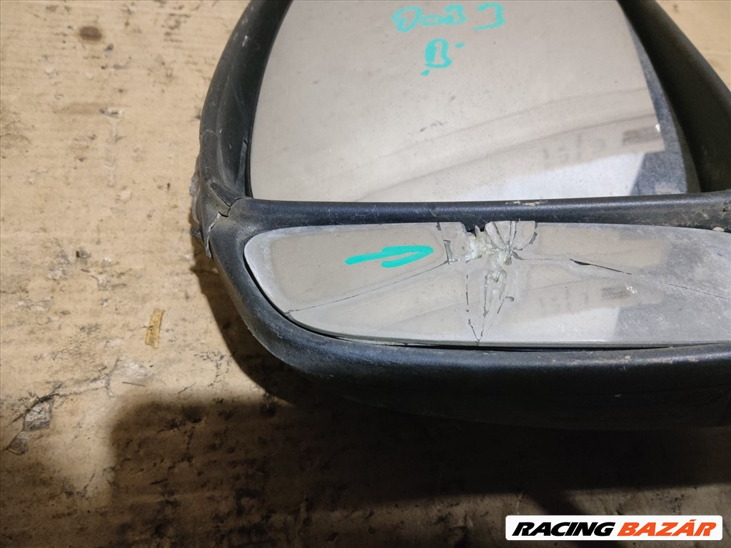 173119 Fiat Doblo 2009-2022 Bal oldali 6 vezetékes visszapillantó tükör , a képen látható sérüléssel 9. kép