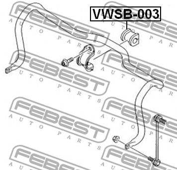 FEBEST VWSB-003 - Stabilizátor szilent VW