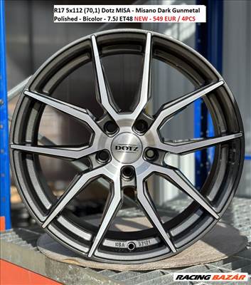 R17 5x112 (70,1) Dotz MISA - Misano Dark Gunmetal Polished - Bicolor - 7.5J ET48 