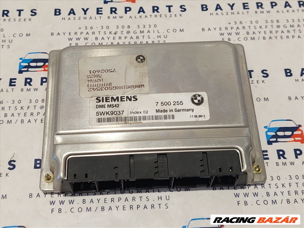 BMW E39 528i M52 M52TUB28 ECU EWS motorvezérlő elektronika eladó (003138) 7500255 1. kép