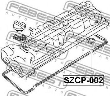 FEBEST SZCP-002 - Tömítőgyűrű, gyertya furat SUZUKI 1. kép