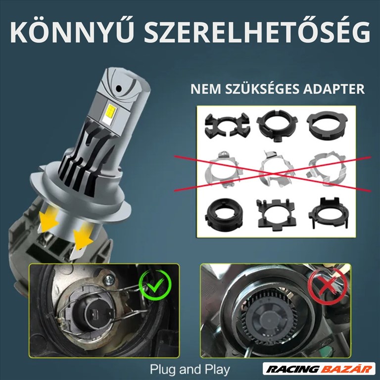 DXZ 2 Peças Farol LED Para Carro 110W 22000LM H4 H7 H1 H11 H8 H3 9005