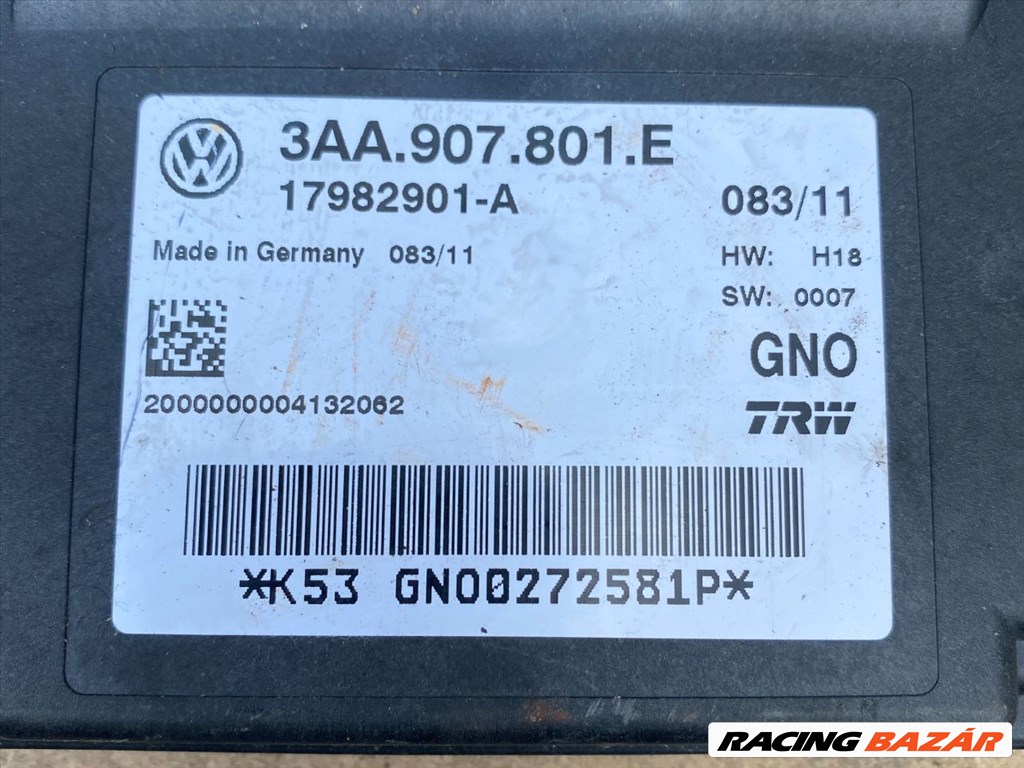 Volkswagen Passat B7 Kézifék elektronikai alkatrészek  3. kép