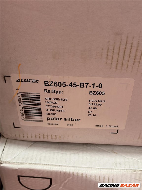 R15 5x112 (70,1) Alutec Blizzard  PS 6J ET45  új felnik, új alufelnik 3. kép