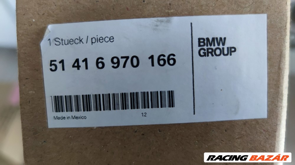 (GYÁRI ÚJ) BMW Fekete bőr ajtóbehúzó  X5 E70+LCI / X6 E71 3. kép