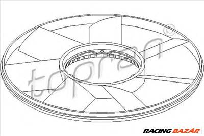 TOPRAN 500 904 - hűtőventillátor BMW