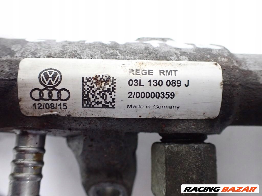 Volkswagen 2.0D TDI CR railcső, üzemanyag nyomászabályzó 03l130089j 4. kép
