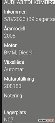 Audi A3 (8P) 2.0 TDI Quattro motor  bmm20pdtdi