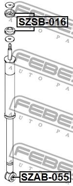 FEBEST SZSB-016 - Távtartó cső, lengéscsillapító FIAT SUZUKI 1. kép