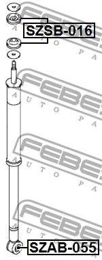 FEBEST SZSB-016 - Távtartó cső, lengéscsillapító FIAT SUZUKI