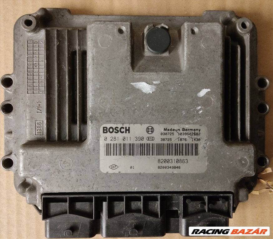 Renault Megane 2002-2009 1,9 Diesel Motorvezérlő 0281011390 1. kép